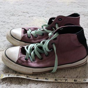 Lavender Girls Converse High Tops Size 3